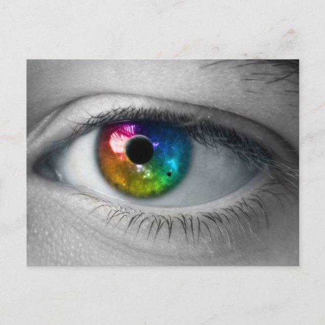 Postal el universo en nuestros ojos (Anverso)