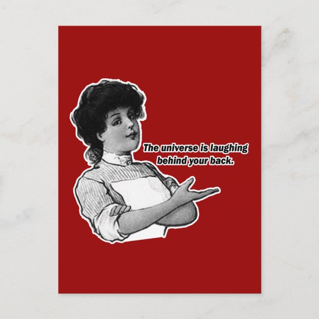 Postal El Universo si te ríes de la espalda (Anverso)