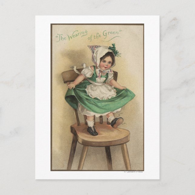 Postal El uso del verde (Anverso)