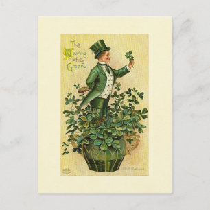 Postal El uso del verde de San Patricio