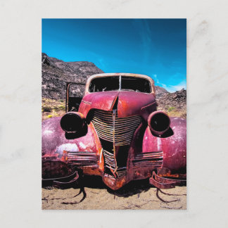 Postal El vagón de la langosta un viejo Chevy de 1939
