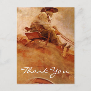 Postal El vagón de oro de Wyeth
