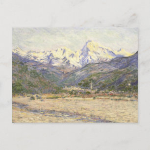 Postal El valle de Nervia Claude Monet