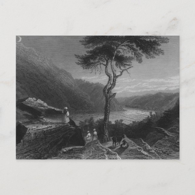 Postal El Valle de Shenandoah, de Jefferson (Anverso)