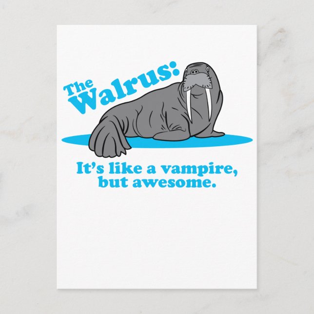 Postal El vampiro de Walrus (Anverso)
