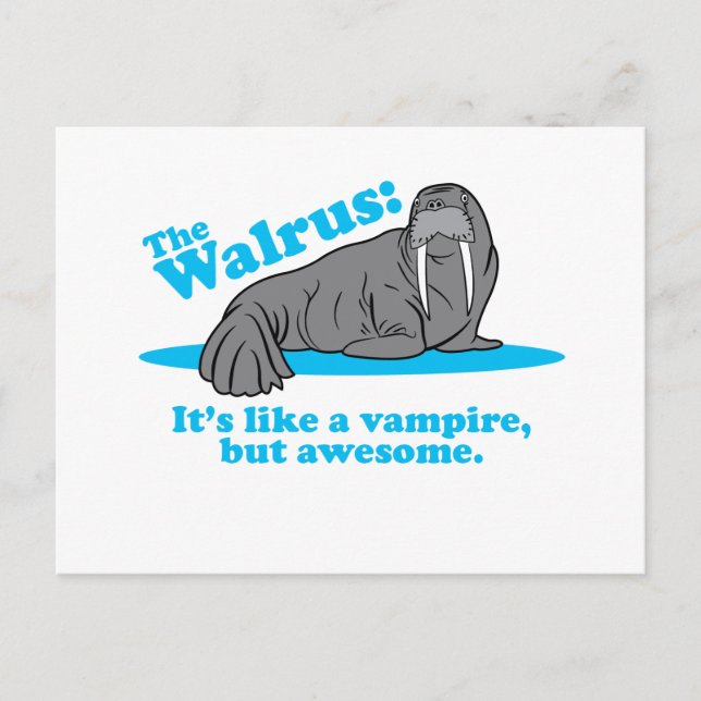 Postal El vampiro de Walrus (Anverso)