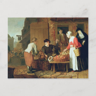 Postal El vendedor de frutas