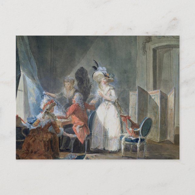 Postal El vendedor de moda (Anverso)