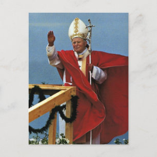 Postal El venerable Papa Juan Pablo II