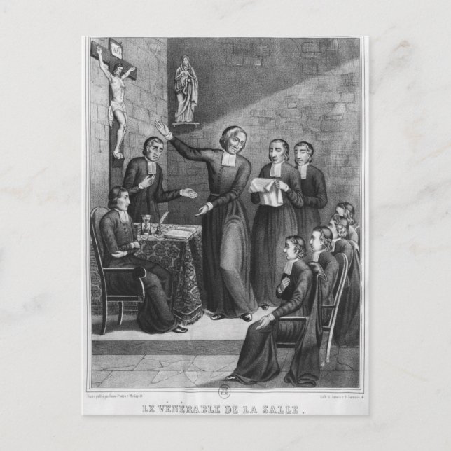 Postal El venerable Saint Jean-Baptiste de La Salle (Anverso)