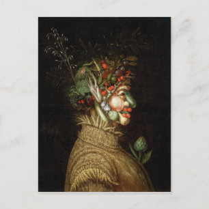 Postal El verano de Giuseppe Arcimboldo (1563)