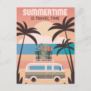 Postal El verano es tiempo de viajar