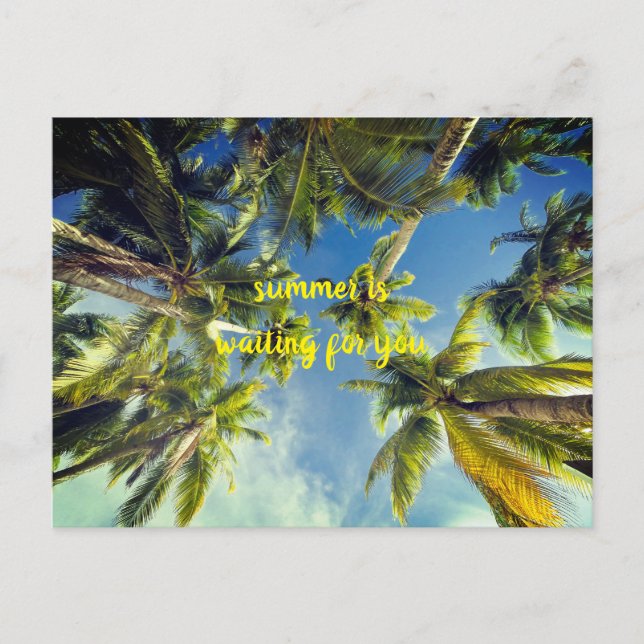 Postal El verano te espera (Anverso)