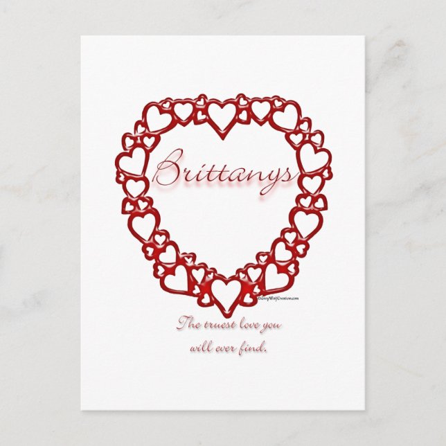 Postal El verdadero amor de Bretaña (Anverso)