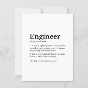Postal El verdadero significado de un ingeniero