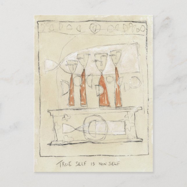 Postal El verdadero yo no es el yo (Anverso)