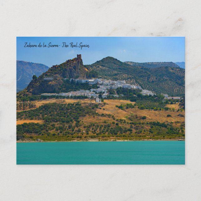Postal El verdadero Zahara de la Sierra español (Anverso)