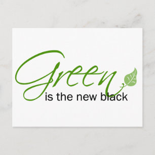 Postal El verde es el nuevo negro