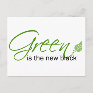 Postal El verde es el nuevo negro