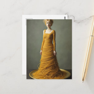 Postal El vestido de espaguetis