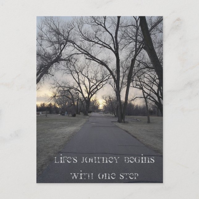 Postal El viaje de la vida (Anverso)