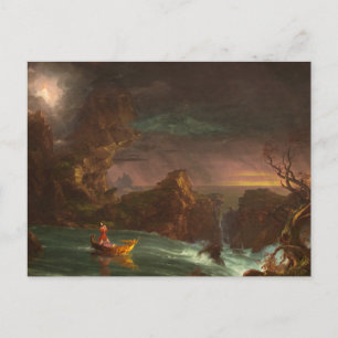 Postal El viaje de la vida: hombría de Thomas Cole Postca