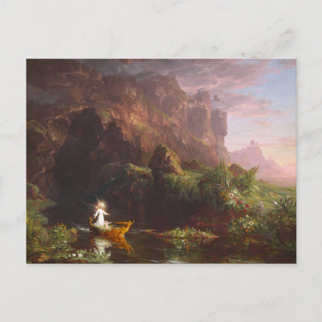 Postal El Viaje de la Vida: Infancia (Anverso)