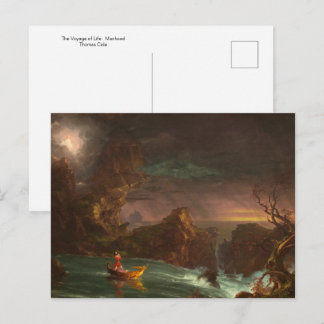 Postal El viaje de la vida: la hombría de Thomas Cole pos