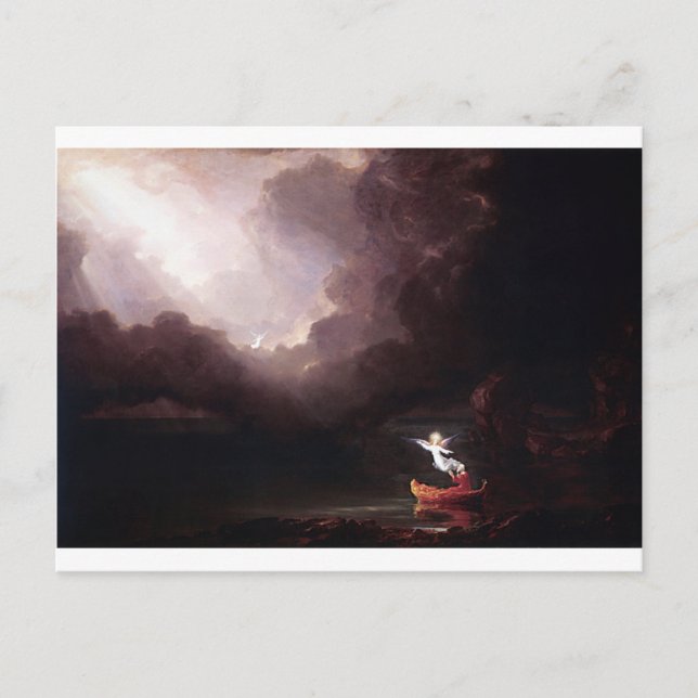 Postal El Viaje de la Vida: La vejez de Thomas Cole (Anverso)