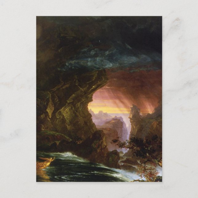Postal El viaje de la vida: Manhood Thomas Cole (Anverso)