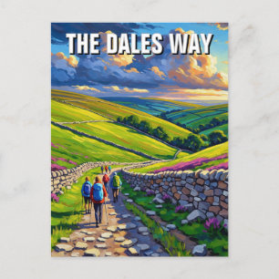 Postal El viaje por el camino de Dales Way a Inglaterra