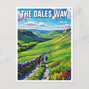 Postal El viaje por el camino de Dales Way a Inglaterra