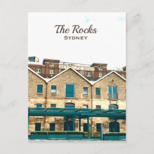 Postal El viaje por el patrimonio vintage de Rocks Sydney