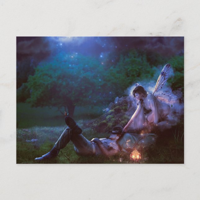 Postal El viajero (Anverso)