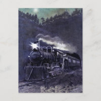El Victorian coloreó la aguafuerte - tren del