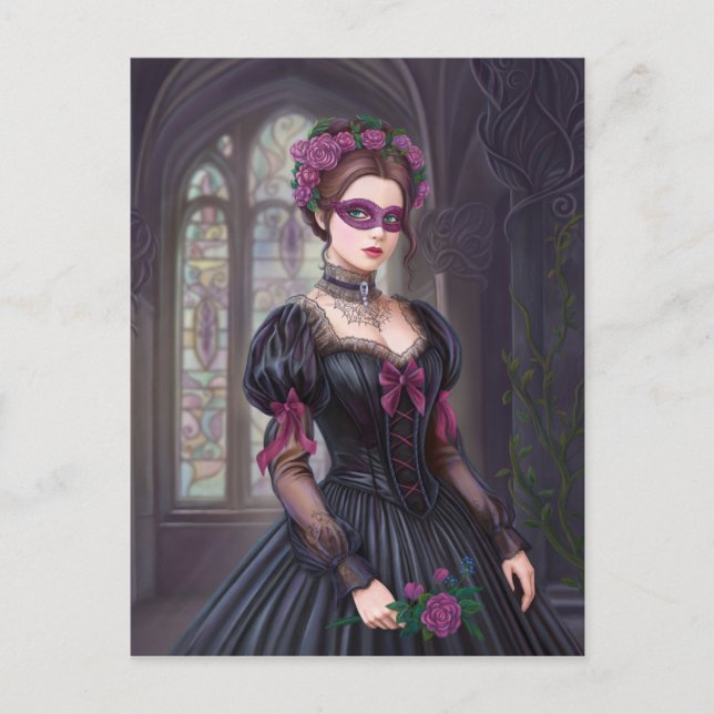 Postal El victoriano de la mascarada (Anverso)