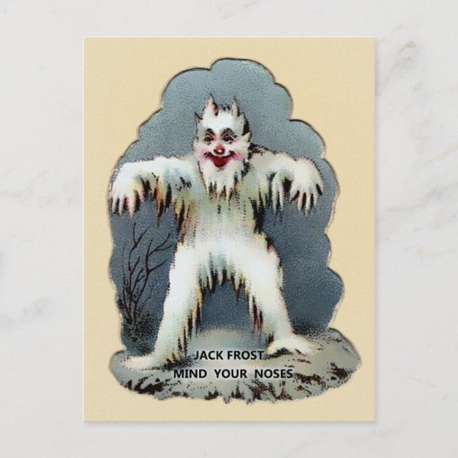 Postal El victoriano vintage Jack Frost (Anverso)