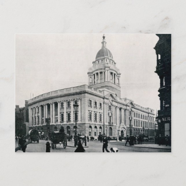 Postal El viejo bailey, Londres (Anverso)