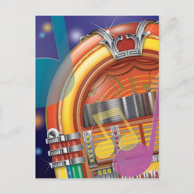 Postal El viejo Jukebox (Anverso)