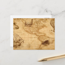 El viejo mapa de los estados unidos