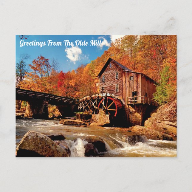 Postal El viejo molino (Anverso)