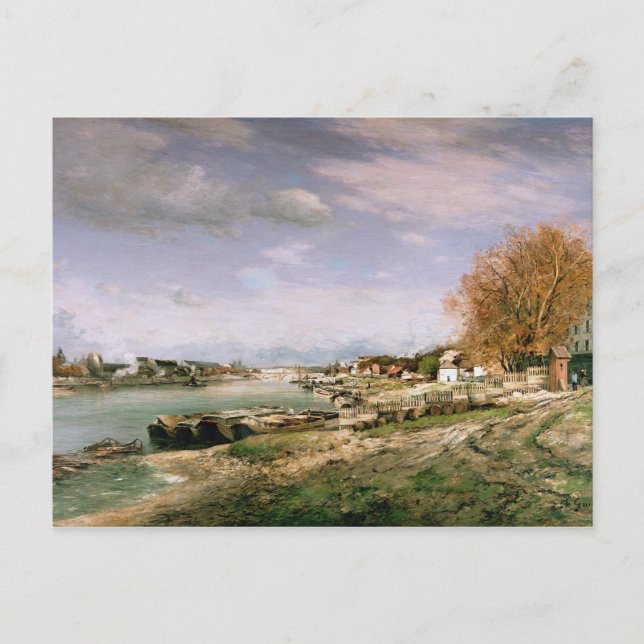 Postal El viejo muelle de Bercy, París, 1880 (Anverso)