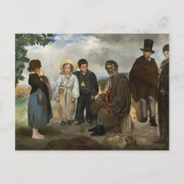 Postal El viejo músico Edouard Manet