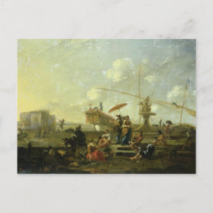 Postal El viejo puerto de Génova