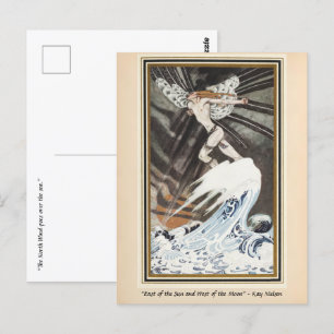 Postal El viento del norte atraviesa el mar Kay Nielsen