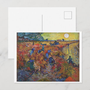 Postal El viñedo rojo Vincent van Gogh