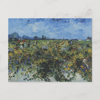 Postal El viñedo verde, Vincent Van Gogh