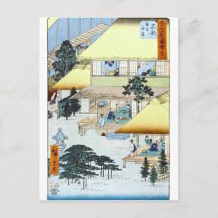 Postal El vintage estilo Ukiyo-e