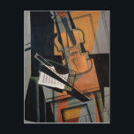 Postal El violín de 1916<br><div class="desc">El violín de 1916 | por Juan Gris | Ubicación del arte: Kunstmuseum,  Basilea (Suiza) | Artista española | Número de colección de imágenes: XIR194736</div>