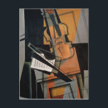 Postal El violín de 1916<br><div class="desc">El violín de 1916 | por Juan Gris | Ubicación del arte: Kunstmuseum,  Basilea (Suiza) | Artista española | Número de colección de imágenes: XIR194736</div>